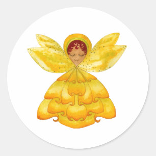Yellow Bud Pixie Sticker