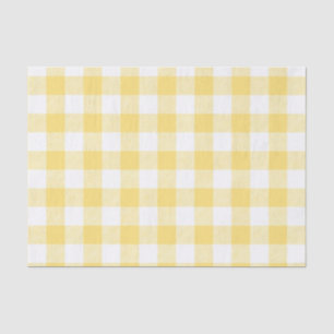 Yellow Buffalo Check Pattern Tissue Paper