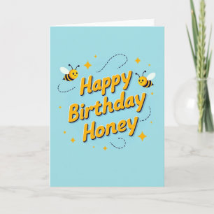Yellow Bug Birthday Card