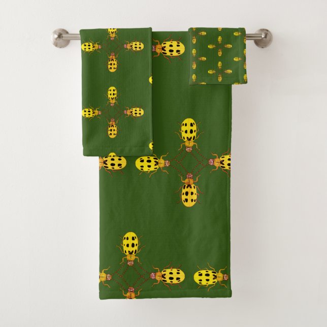 Yellow Bugs Towel Set (Insitu)