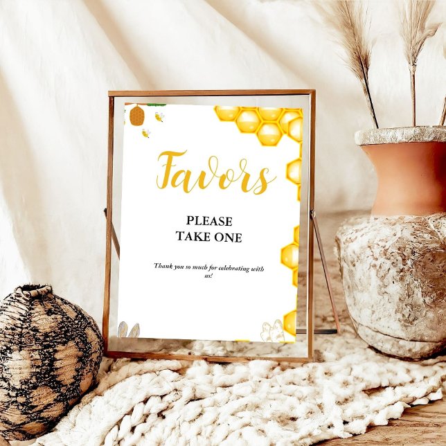 Yellow Bumble Bee baby shower Favour sign (Creator Uploaded)