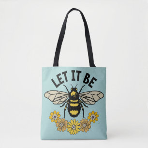 Yellow Bumble Bee Tote: Nature-Inspired Elegance Tote Bag