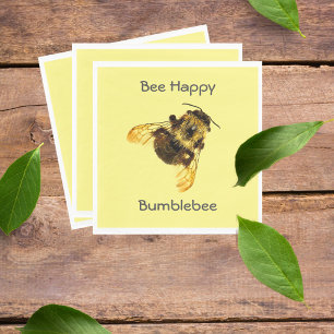 Yellow Bumblebee Napkin