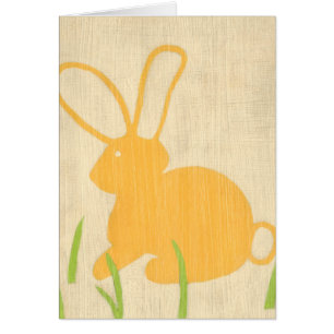 Yellow Bunny and Green Grass by Chariklia Zarris
