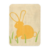 Yellow Bunny and Green Grass by Chariklia Zarris