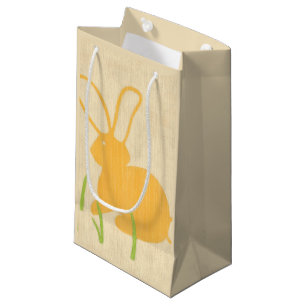 Yellow Bunny and Green Grass by Chariklia Zarris Small Gift Bag