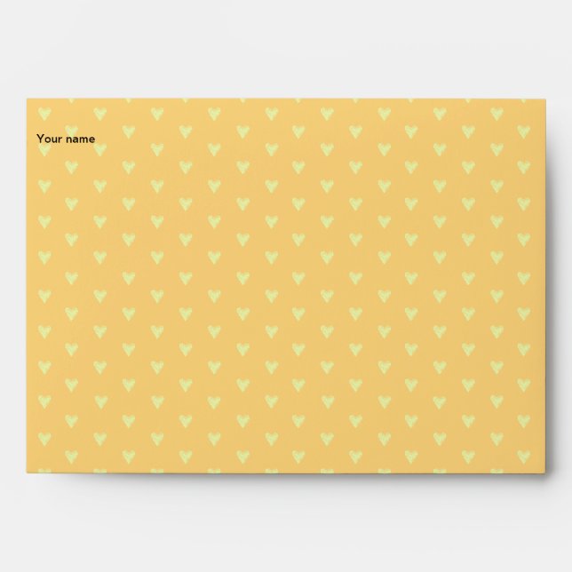 yellow bunny-in-the-box envelope (Front)