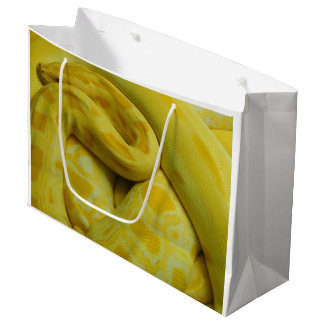 Yellow Burmese Python Large Gift Bag (Front Angled)