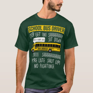 Yellow Bus Operator Shirt School Bus Driver Stop