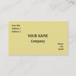 Yellow Business Card