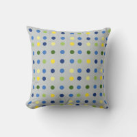 Yellow Buttercups and Blue Iris Dots