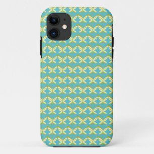 Yellow Butterflies on Blue Case-Mate iPhone Case