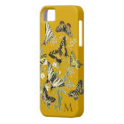 Yellow Butterfly Botanical, Monogrammed