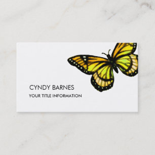 Yellow Butterfly Business Card