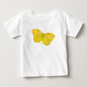 Yellow Butterfly Common Brimstone flying Baby T-Shirt