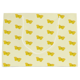 Yellow Butterfly Common Brimstone Flying   Large Gift Bag