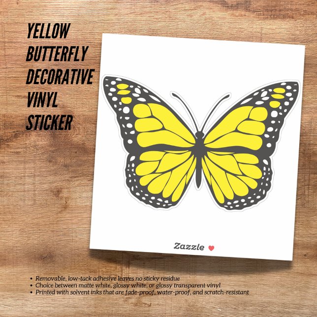  Yellow Butterfly Decorative Vinyl (The Butterfly Studio
🌟 Yellow Butterfly Decorative Vinyl🦋 Sticker)