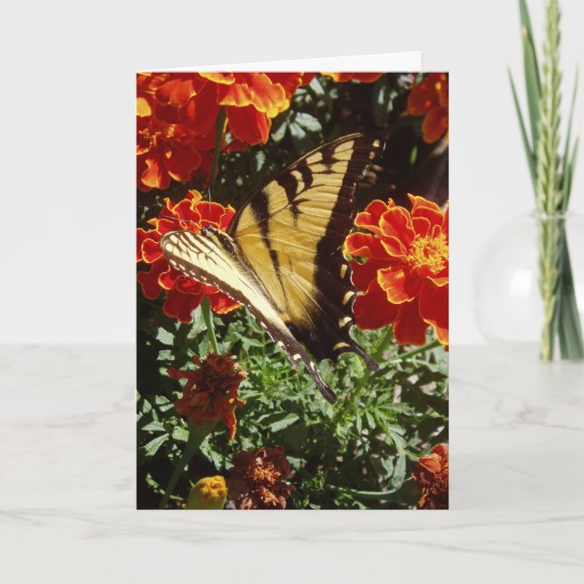 "Yellow Butterfly" Easter Card (Front)