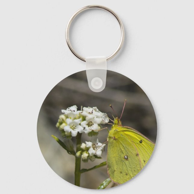 Yellow Butterfly Key Ring (Front)