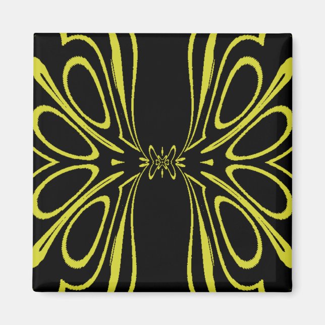 Yellow Butterfly Magnet (Front)