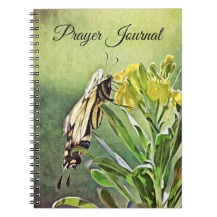 Yellow Butterfly Nature Art Prayer Journal