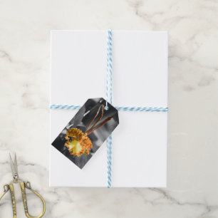 Yellow Butterfly Orchid Flower Gift Tags