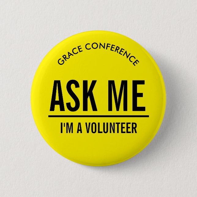 Yellow Buttons for Volunteers (Front)