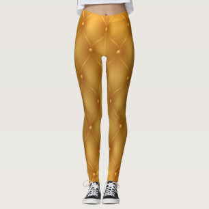 Yellow Buttons Leggings