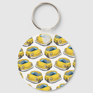 Yellow Cab Taxi Key Ring