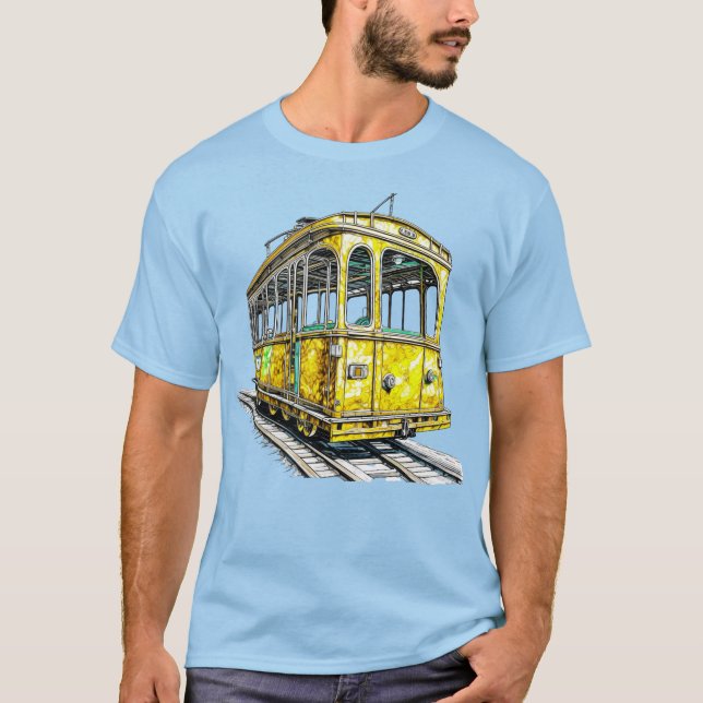 Yellow Cable Car T-Shirt (Front)