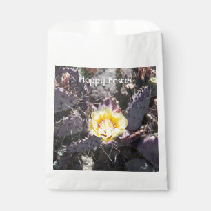 Yellow cactus flower in spring favour bags