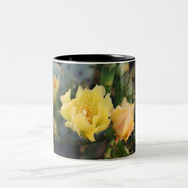 Yellow Cactus Flowers Mug (Center)