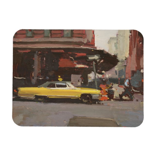 Yellow Cadillac 2012 Magnet (Horizontal)