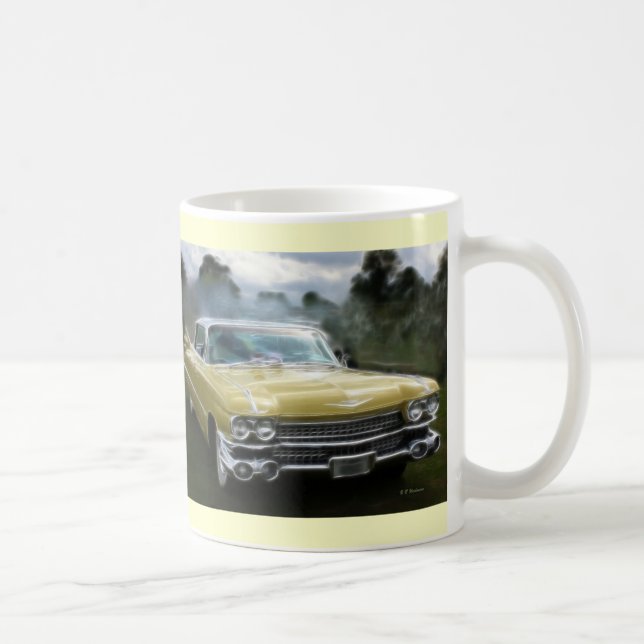 Yellow Cadillac Coffee Mug (Right)