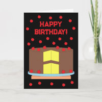 Yellow Cake & Chocolate Frosting: Black Birthday