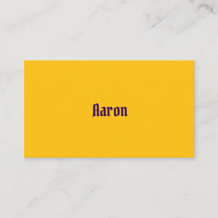 Yellow Calling Card