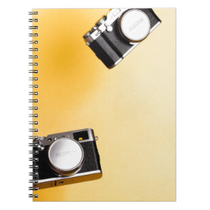 yellow cameras notebook