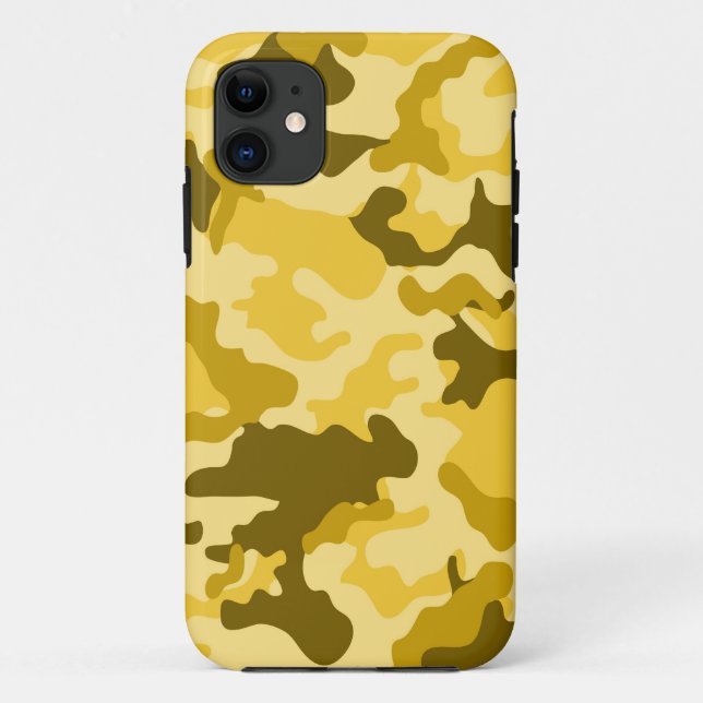 Yellow Camo iPad 5 Case (Back)
