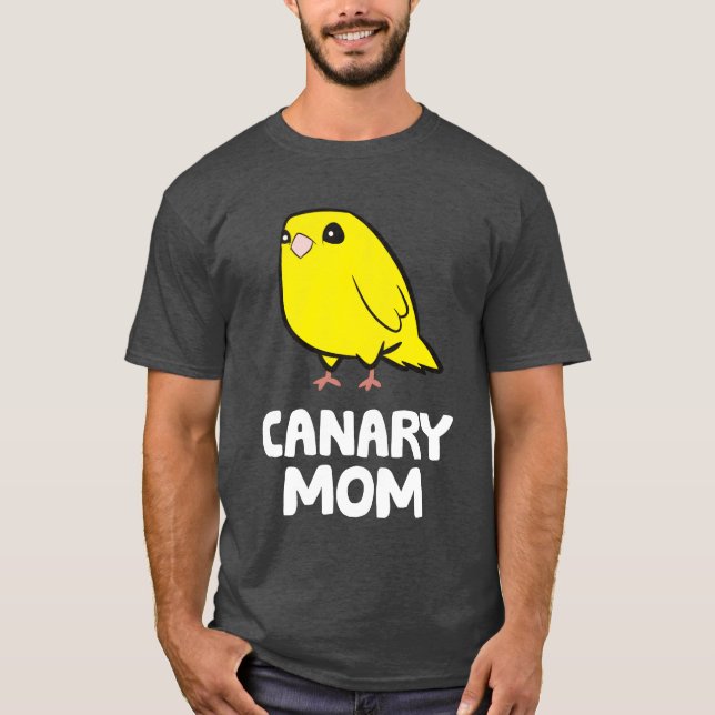 Yellow Canary Bird Canary Mum family T-Shirt (Front)