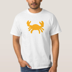 Yellow Cancer Zodiac Art – Crab Astrology Symbol T-Shirt