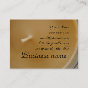 Yellow Candle Business Cards