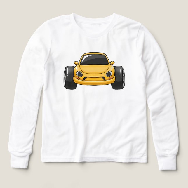 Yellow Cartoon Car  (Design Front)