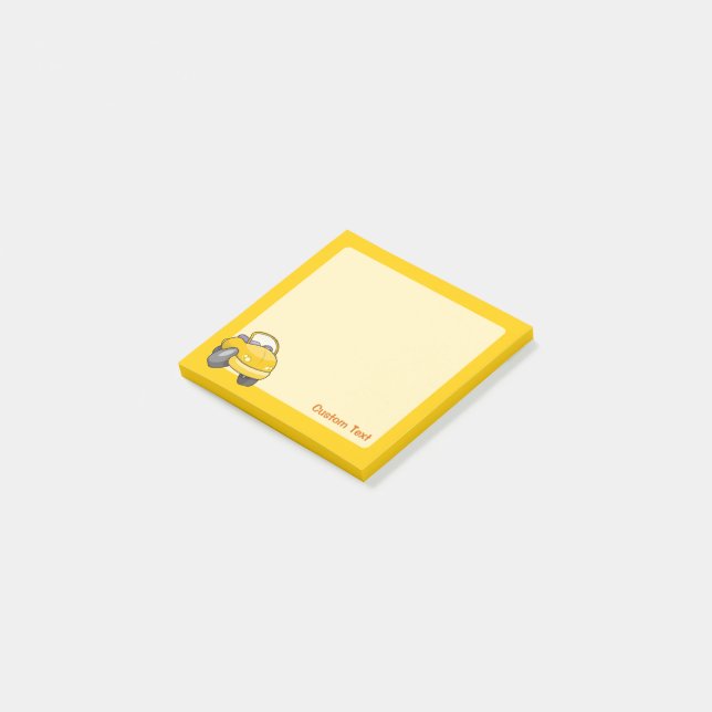 Yellow Cartoon Car Post-it Notes (Angled)