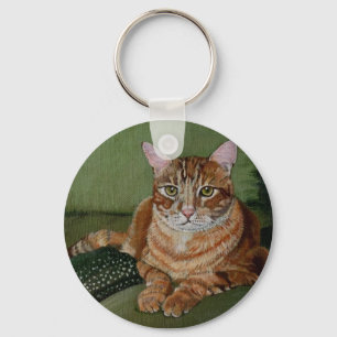 Yellow Cat Key Ring