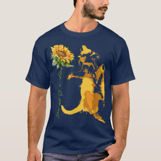 Yellow Cat Lying On Its Back  T-Shirt