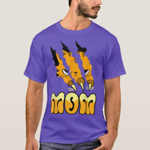 Yellow Cat Mum Claws Cute Cat Mum Mother's Day Wom T-Shirt