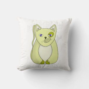 Yellow Cat with Naughty Smile Duvet Cover Cushion
