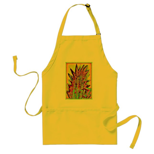 yellow cattstail standard apron (Front)