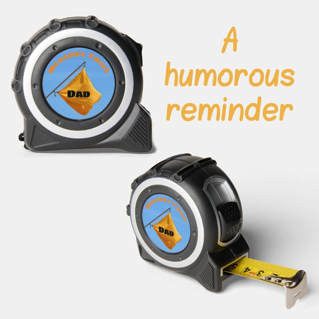 Yellow Caution Flag Measure Twice Dad Fun 1 (Creator Uploaded)