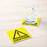 Yellow caution sign warning symbol funny custom
